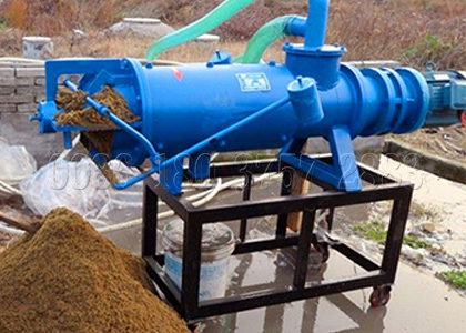 cow dung dewatering machine for delivering